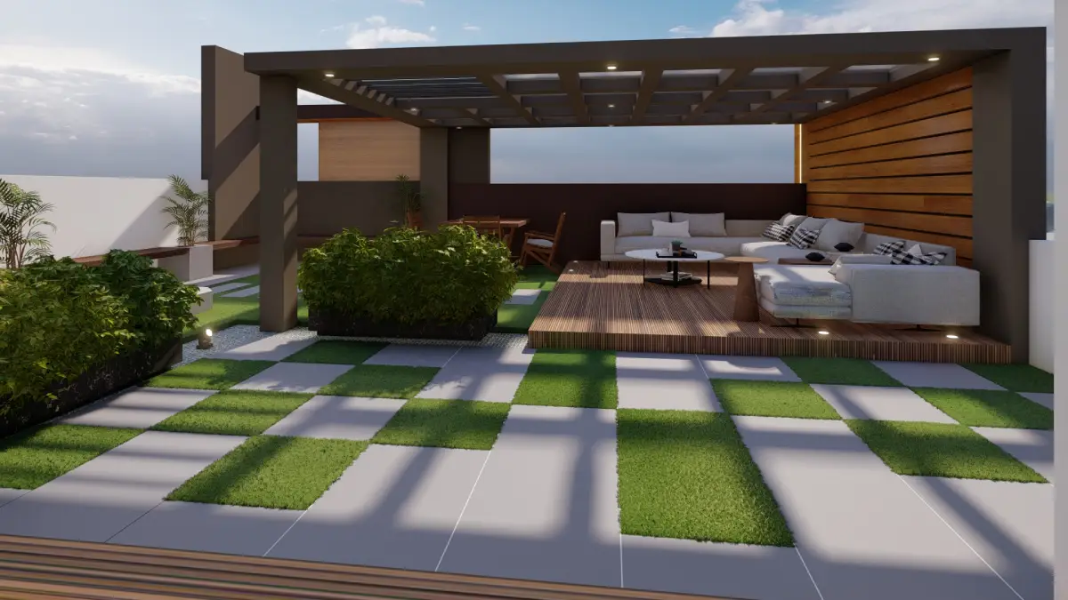 Thamaraikannan Residence Roof Top Graden